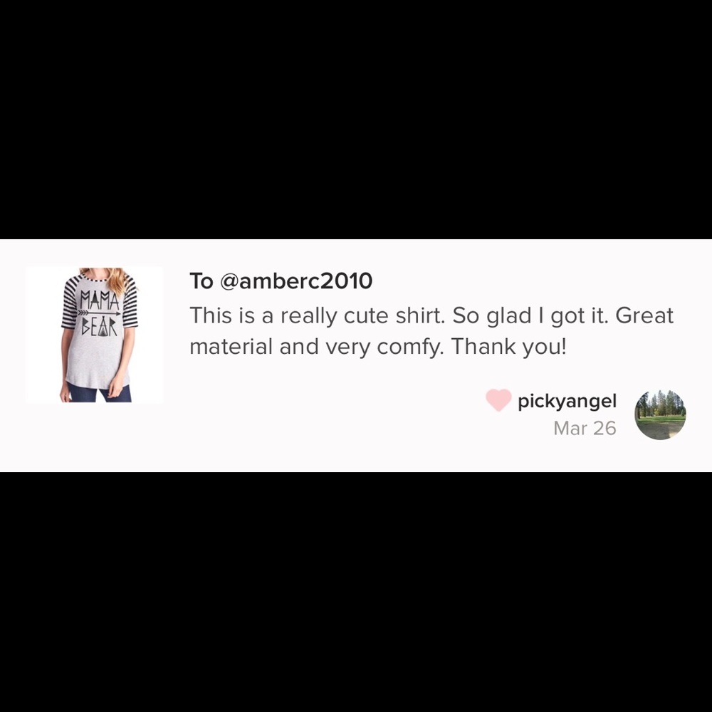 5⭐️1  SM LEFT!!Mama Bear Black Stripe Graphic Tee - Picture 7 of 7